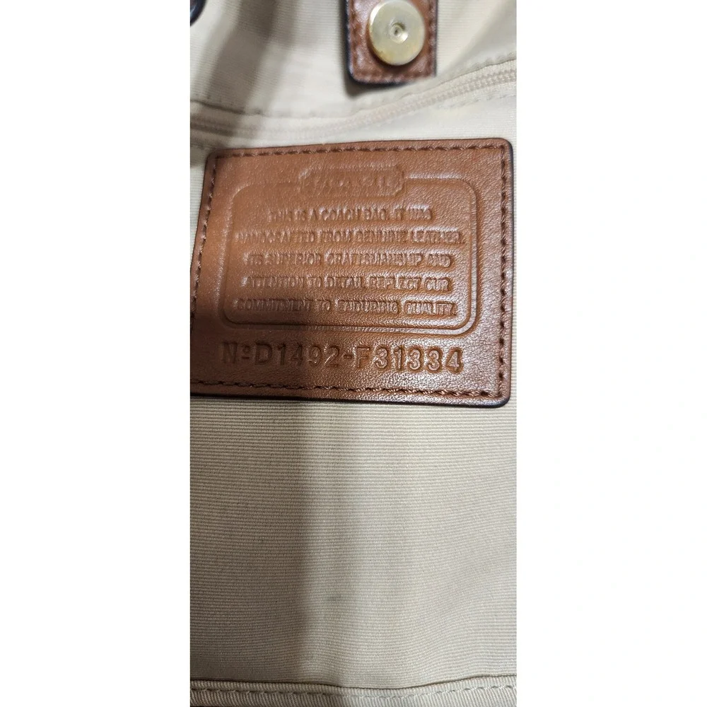 COACH New York Hadley F-31334 Hobo Bag Brown Pebbled Leather Shoulder Bag